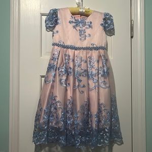 Pink and blue spring/Easter dress